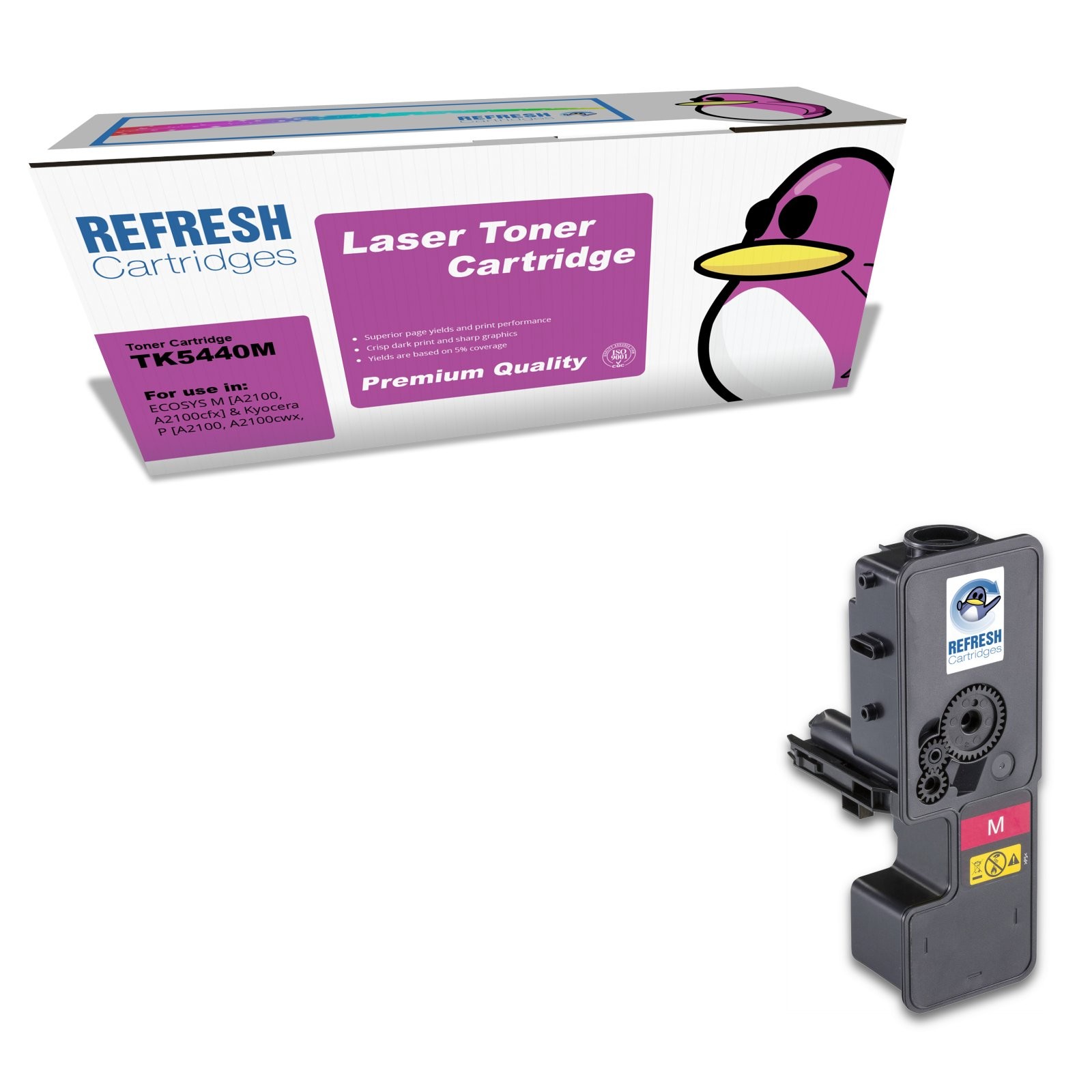 Refresh Cartridges Magenta TK5440M Toner Compatible With Kyocera Printers
