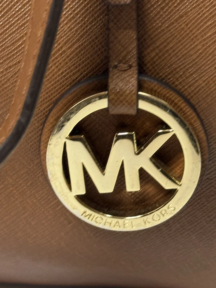 Michael Kors Jet Set Viaje X-Grande Laptop Tablet Bolso Equipaje Marrón 19”x11”x6” Foto 4 de 4