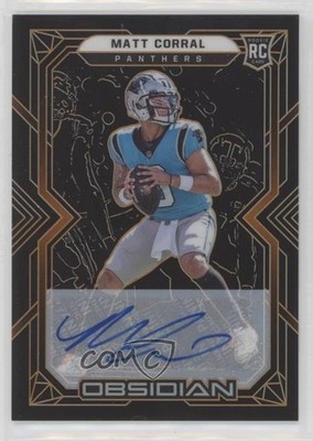 2022 Obsidian Rookies Electric Etch Orange 43/75 Matt Corral Rookie Auto RC 0wc9