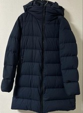 THE NORTH FACE Long Down Coat Hoodie Women Auth Width 19.68" Length 30.70"