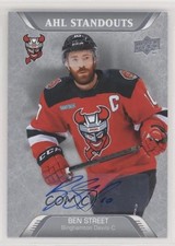 2020-21 Upper Deck AHL Standouts Auto Ben Street #221 Auto 0f9h