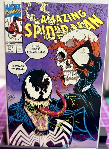 New ListingAmazing Spider-Man 347 Marvel Comics Erik Larsen Iconic Venom Cover 1991 🔥