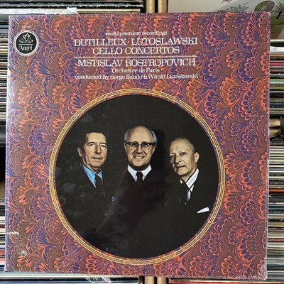 Cello Concertos Record Vinyl Dutileux Baudo Mstislav Rostropovich Angel Sealed