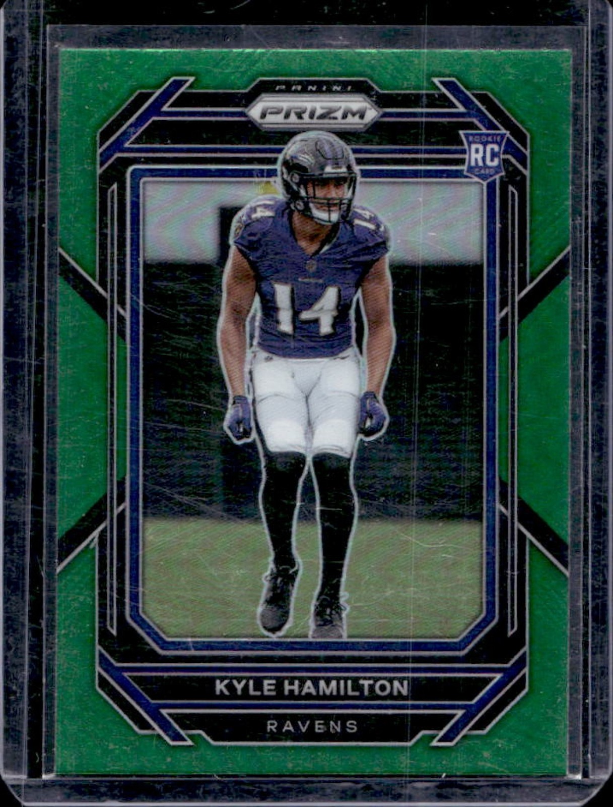 2022 Prizm Kyle Hamilton RC Green Rookie #342 Ravens