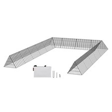 Chicken Tunnels, 236.2 x 157.5 x 24.2 inch LxWxH Chicken Tunnels for Yard, Port