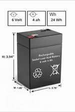 6 Volt 4ah Agm Sla Battery For Backup Power Emergency Solar Use 6 Volt 4ah Agm Sla Battery For Backup Power Emergency Solar Use