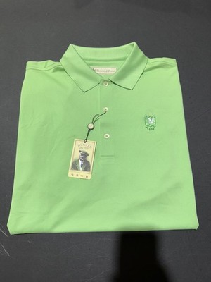 NWT MEN'S DONALD ROSS POLO, SIZE: M, COLOR: KEY LIME (M9.10)