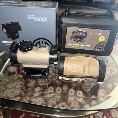 SIG SAUER ROMEO-MSR + Juliet 3 Red Dot Sight - SOR72001 Tan USA