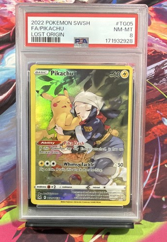 Pikachu graded PSA 8 for sale on eBay