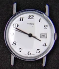 Timex GB White Dial Men's Hand-Wind Vintage Watch -- Spares/Repairs