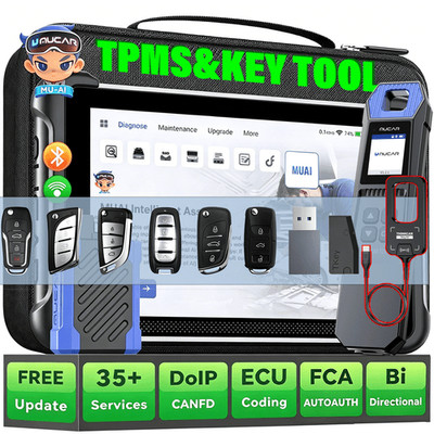 MUCAR 892BT Key&TPMS Program Scanner Full Bidirectional Scan CANFD&DOIP 35Resets