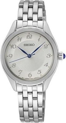 Seiko Conceptual SUR379P1 Damenuhr Armbanduhr Wasserdicht 29 mm silber