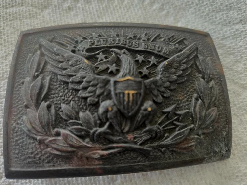 Antique,Indian Wars,Spanish American War,U.S. Military Eagle Belt Buckle,