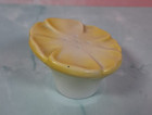 Vintage Ceramic Buttercup Yellow Daisy Shaped Flower Salt And Pepper Shakers — photo 7