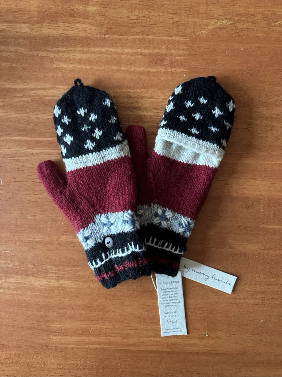 Women’s Hand Knitted Winter Gloves. New with Tags