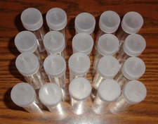25 Clear Coin Tubes For Nickels Screw Top Koin Brand New