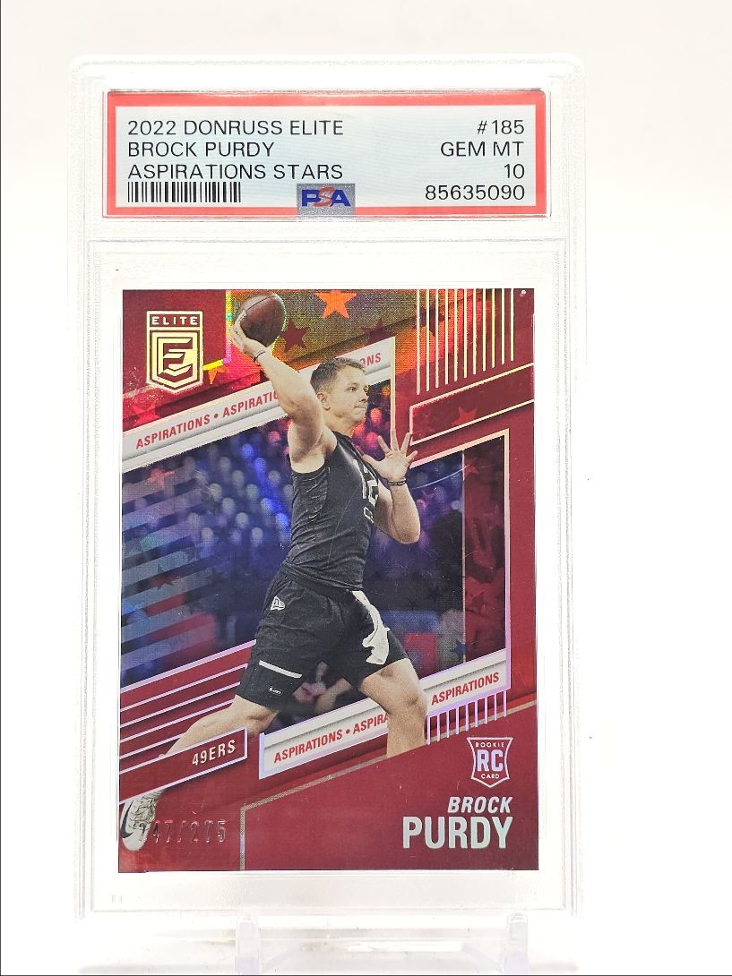 Brock Purdy Panini Donruss Elite #185 Aspirations Stars