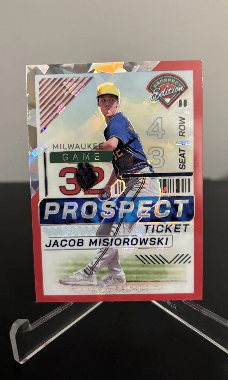 2024 Panini Prospect Edition - Jacob Misiorowski #156 Red Ice Prizm (RC)
