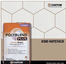 Custom Building Products PolyBlend Plus Sanded Grout 25 lbs Haystack #380