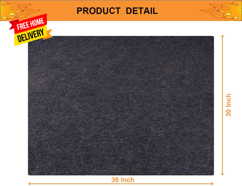 Under Grill Mat,Premium Grill Mat for Deck, under Grill Floor Mats to