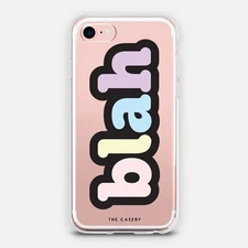 The Casery Blah Clear iPhone 7 Cell Phone Case