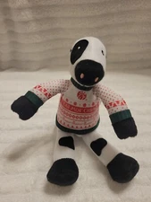 2020 Chick Fil A Cow Stuffed Plush Christmas Sweater 9 inches,  Eat More Chikin 