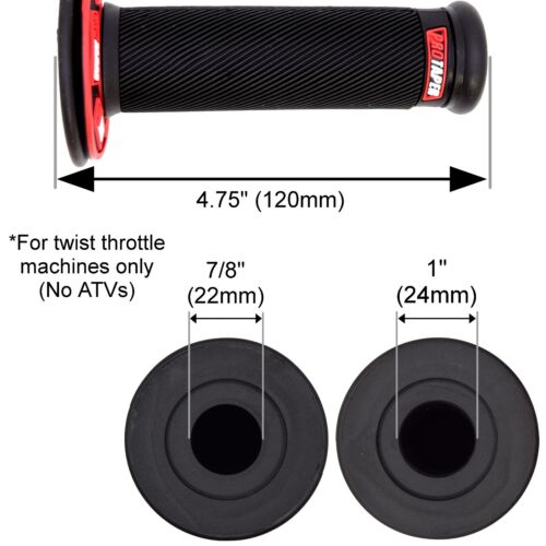 FULL DIAMOND ProTaper Grips 7/8" Dual Density Dirt Bike Motorcycle (10 Colors) - Picture 4 of 50