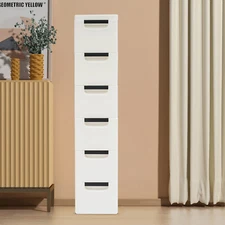 6Drawers Floor Storage Cabinet Narrow Space Storage Cabinet Rack for Home Office