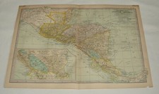 Carte 1902 ~ AMÉRIQUE CENTRALE