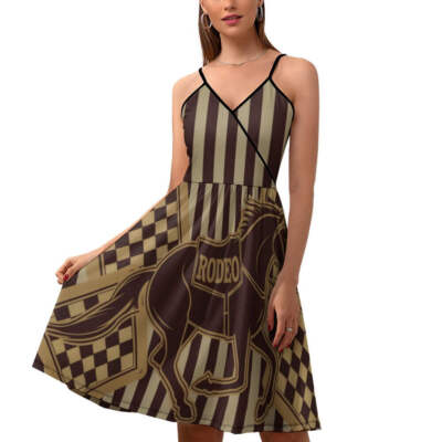 Women's Rodeo Horse Race Adjustable Strap Dress | eBay