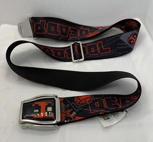 Marvel Deadpool Belt Adjustable One Size Fit Most Flightbelt BioWorld Full Color