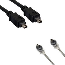 3-15Ft 4 to 4 Pin IEEE-1394a IEEE1394 FIREWIRE 400 Mbps iLINK CABLE PC MAC DV AV