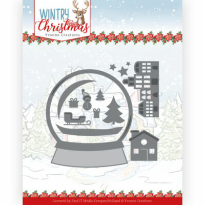 Snowman in Snowglobe - Wintery Christmas Kollektion - Yvonne Creations YCD10247