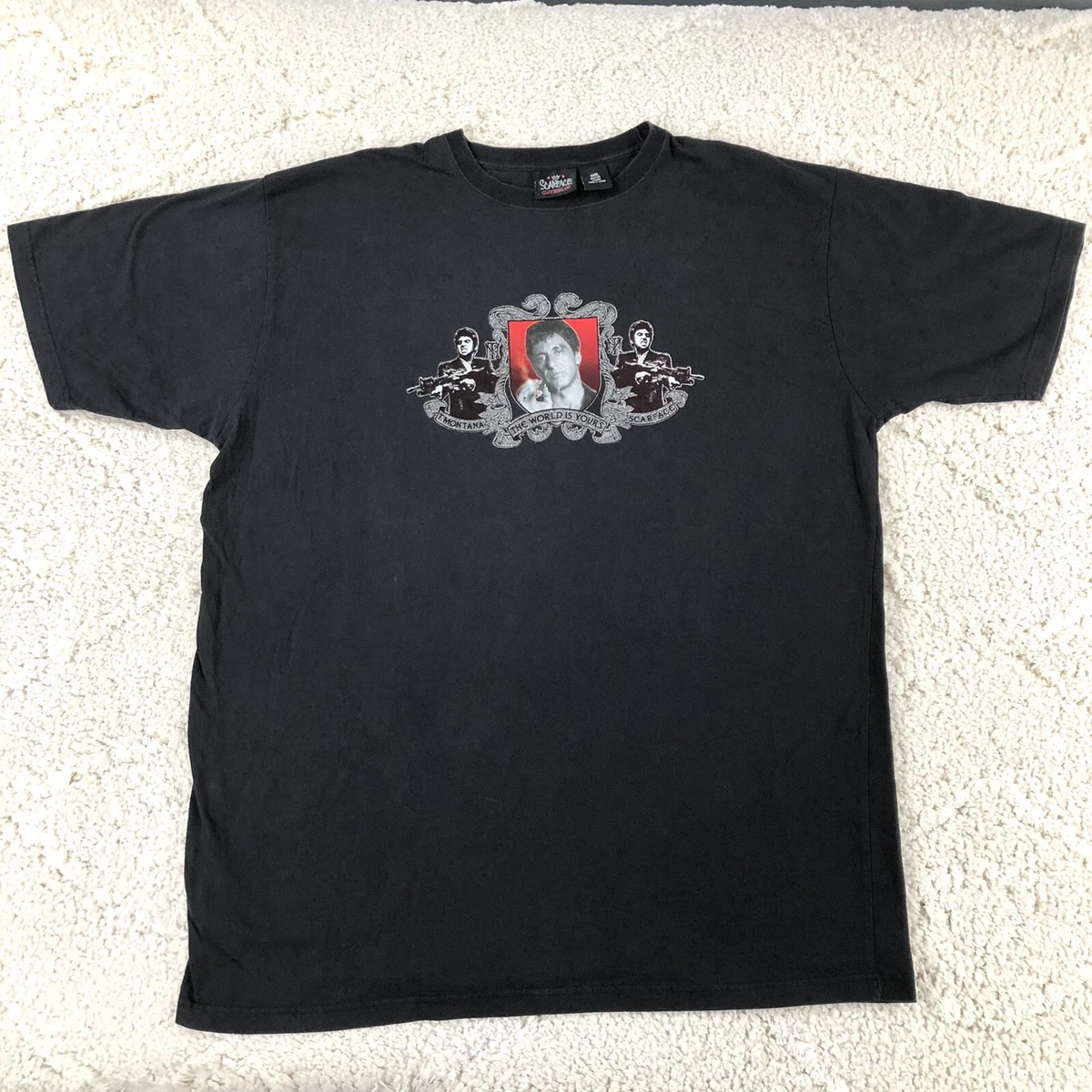 Vintage 90s Scarface Movie Promo T Shirt Tony Montana XXXL Tall World Is  Yours