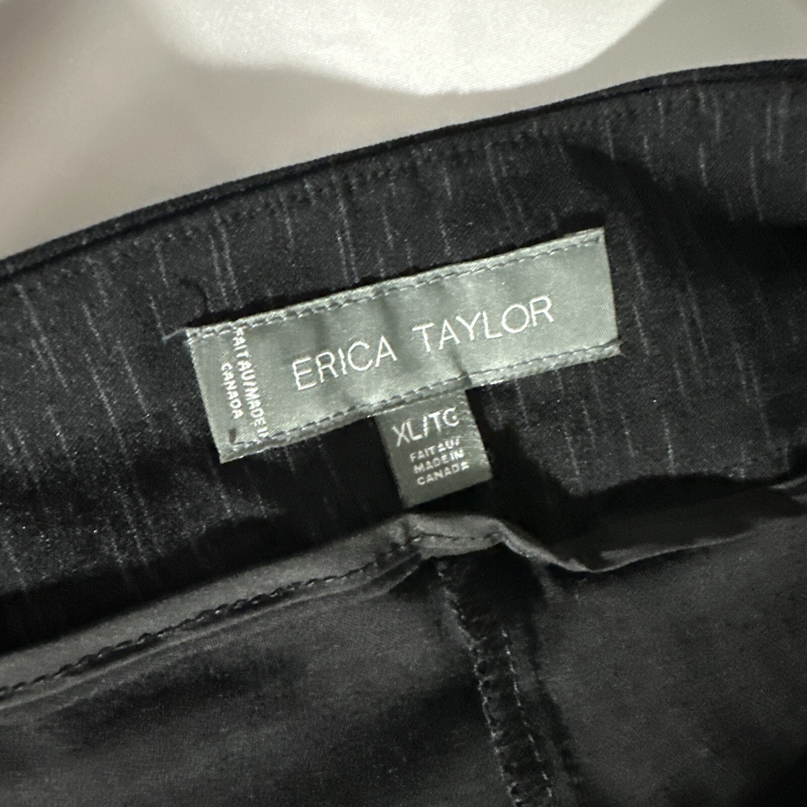 ERICA TAYLOR WOMENS PANTS BLACK XL/TG STRETCH HIGH RISE CASUAL TRAVEL