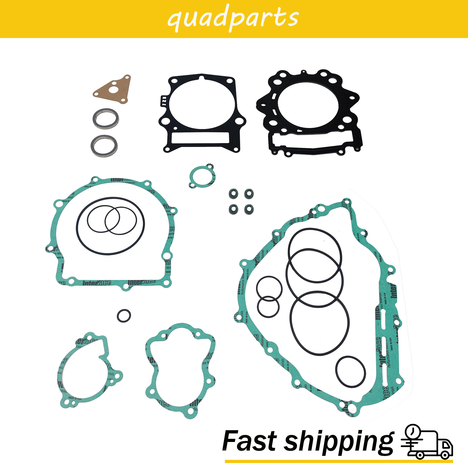 Complete Gasket Kit Engine For Yamha Grizzly/Rhino 700 Bottom End Motor Case New