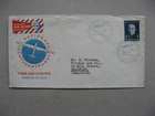 NETHERLANDS, cover FDC to England 1954, Aviation, single franking A. Fokker