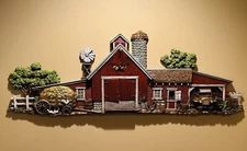 Vintage HOMECO Wall Art “Down On The Farm”  NEW OLD STOCK 46” Long