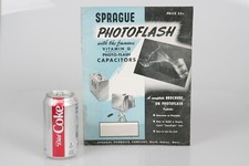 1947 Vintage SPRAGUE PHOTOFLASH 12 Page Manual on Using Speedlights Flash Tubes