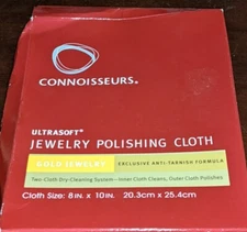 Connoisseurs Products 1028 8 in. x 10 in. Gold Jewelry Polishing Cloth 