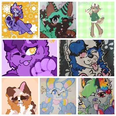 Fursuit/Fursona/Furry CUSTOM BADGE COMMISSIONS *TRADITIONAL or Digital Laminated