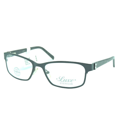 Luxe 348 001 Black Eyeglass Frames 53 18 135