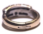 14k white gold .50ct round diamond engagement ring wedding band 5.2g set 4.5 — photo 6