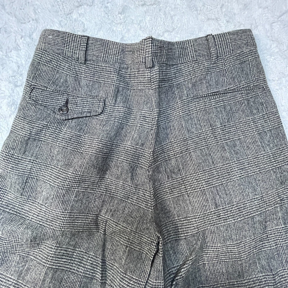 Pantalones plisados de lana de tiro alto gris 32 para mujer The J. Peterman Company Foto 4 de 4