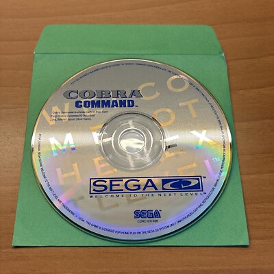 Cobra Command Sega CD Game, 1992 Disc Game Only~ Tested and Working!