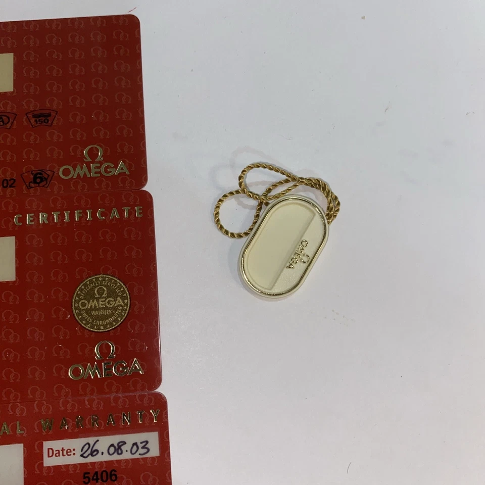 Juego completo de tarjetas de reloj pulsera Omega Seamaster Cal 2500 vintage para minoristas Foto 2 de 3