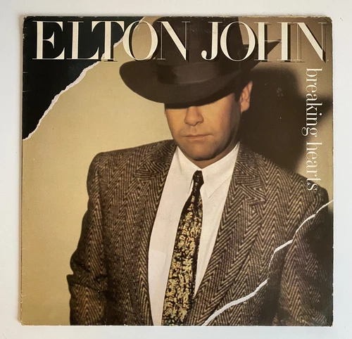 Elton John - Breaking Hearts LP Vinyl Record - HISPD 25 VG+/VG