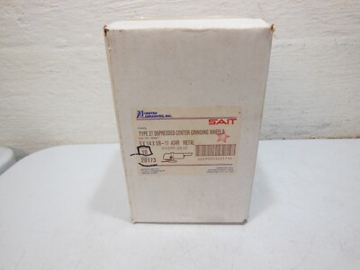 United Abrasives Sait 20173 A24R 5x1/4x5/8 Metal Grinding Wheel 10 pack - Sealed