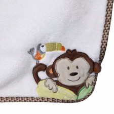 Garanimals Monkey Toucan Bird Baby Security Lovey Blanket 37" X 29"
