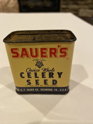 Vintage Sauer s Choice Whoke Celery Seed 1 1-4 ozs Net Wt